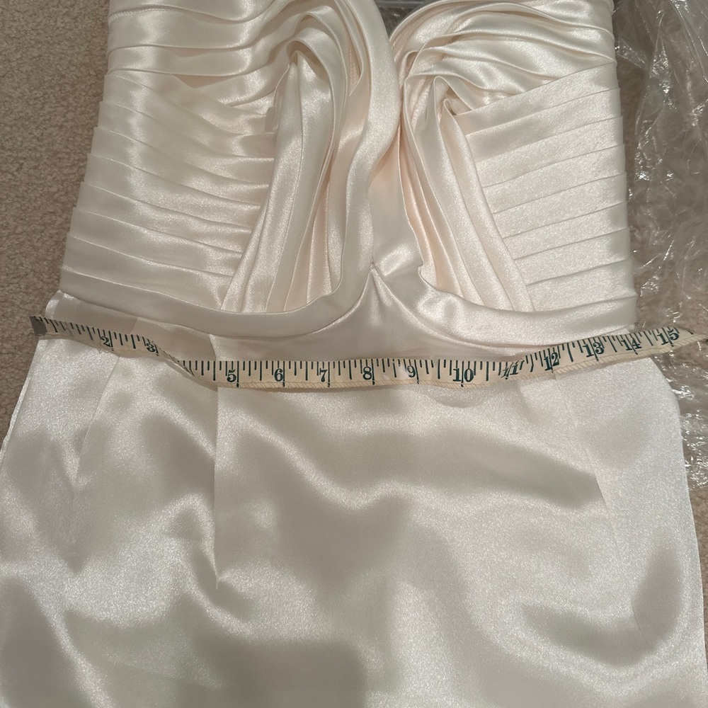 BHLDN Strapless Satin Midi Dress - Picture 13 of 13